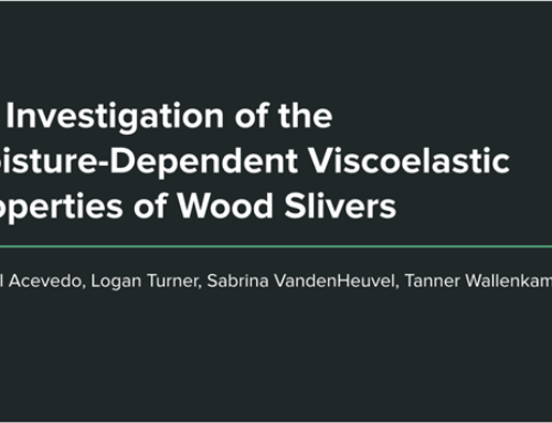 An Investigation of the Moisture-Dependent Viscoelastic Properties of Wood Slivers